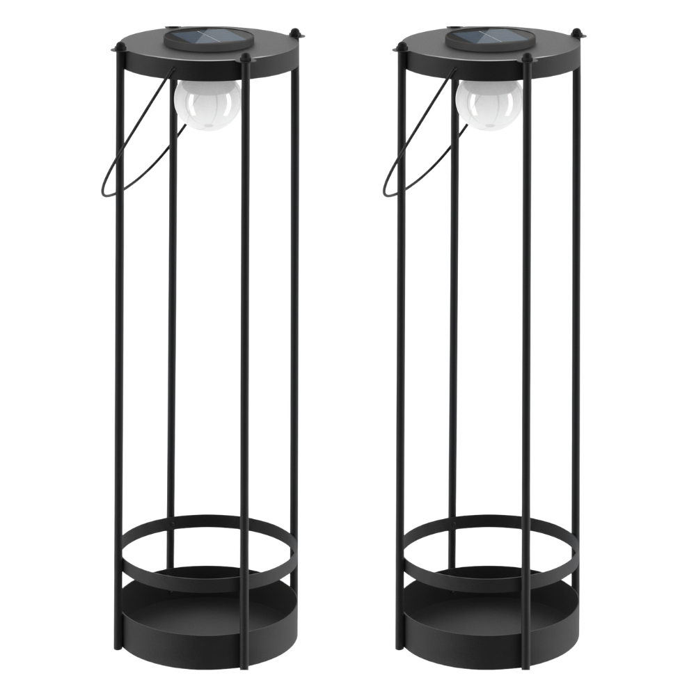 Pack Of 2 Waterproof Metal Outdoor Lights For Pathways