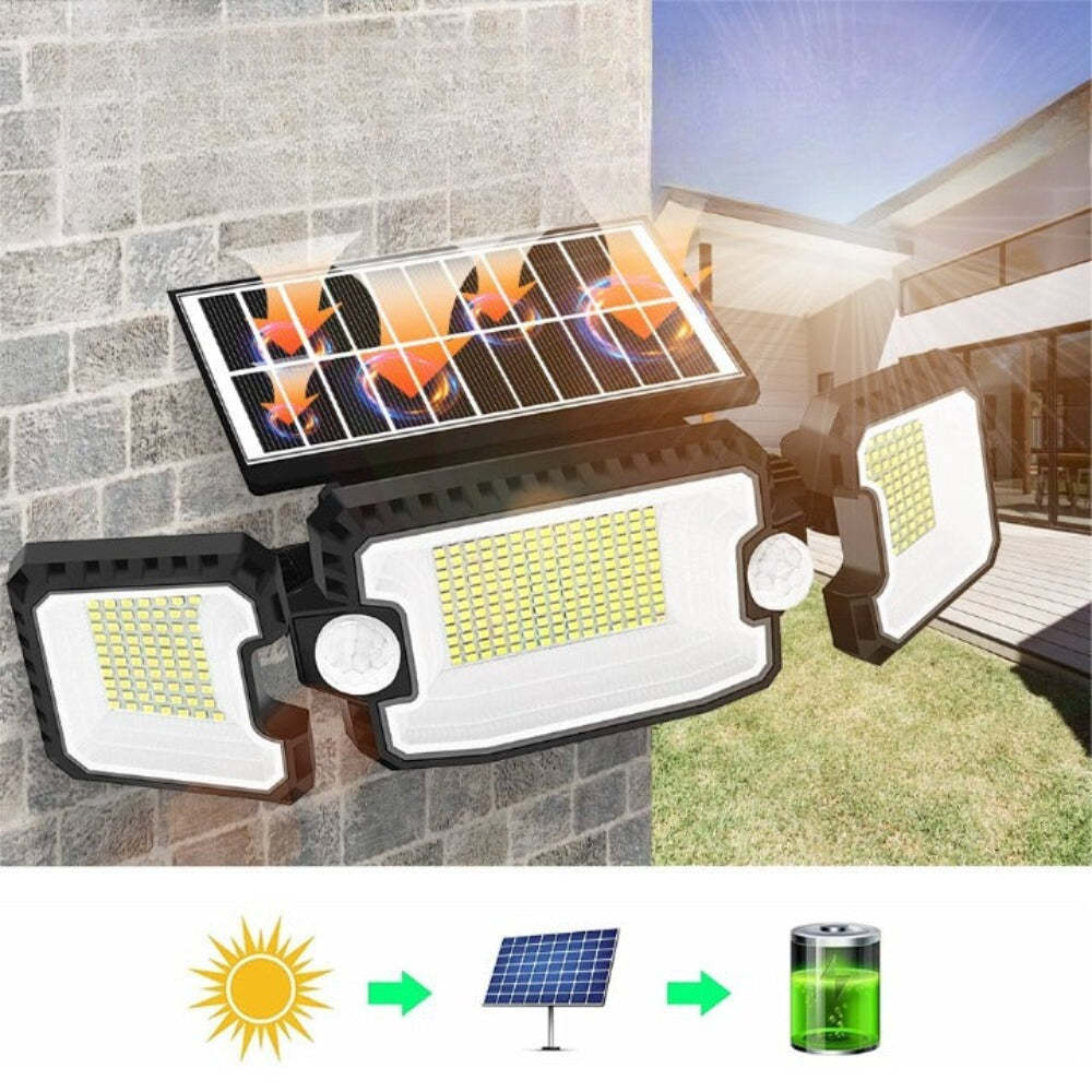 Dual Induction PIR Motion Sensor Solar Wall Lamp-LED Solar Fairy Lights