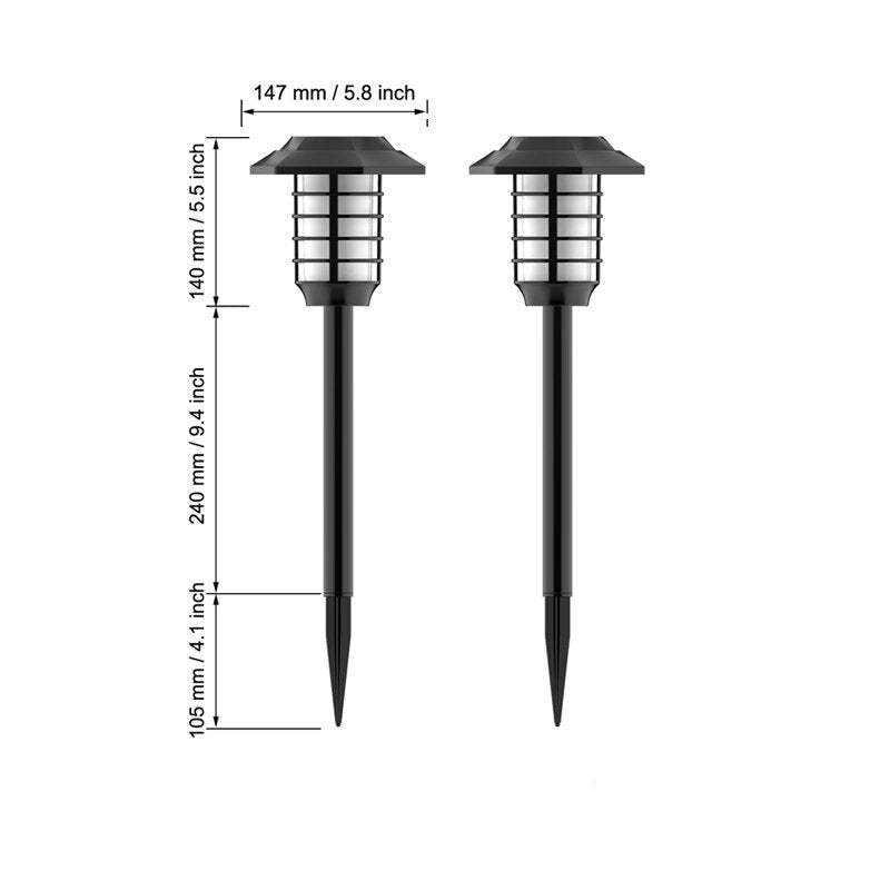 2 IN 1 LED Solar Flame Torch Lamp-LED Solar Fairy Lights
