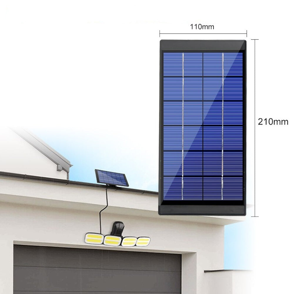 Four Head Solar Wide Angle Lamp-LED Solar Fairy Lights