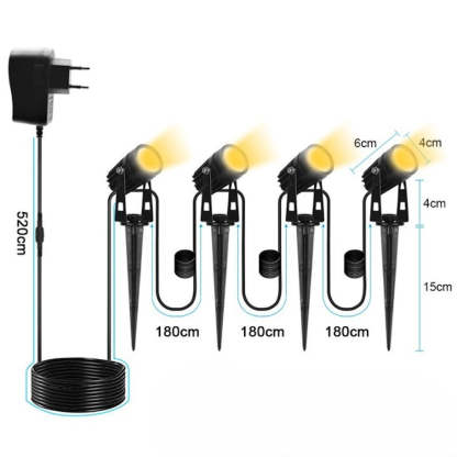 Outdoor 12V Lawn Lamp-LED Solar Fairy Lights