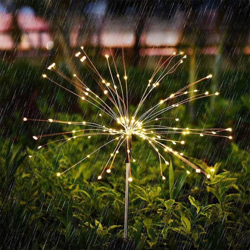 Outdoor Lawn Firework Light-LED Solar Fairy Lights