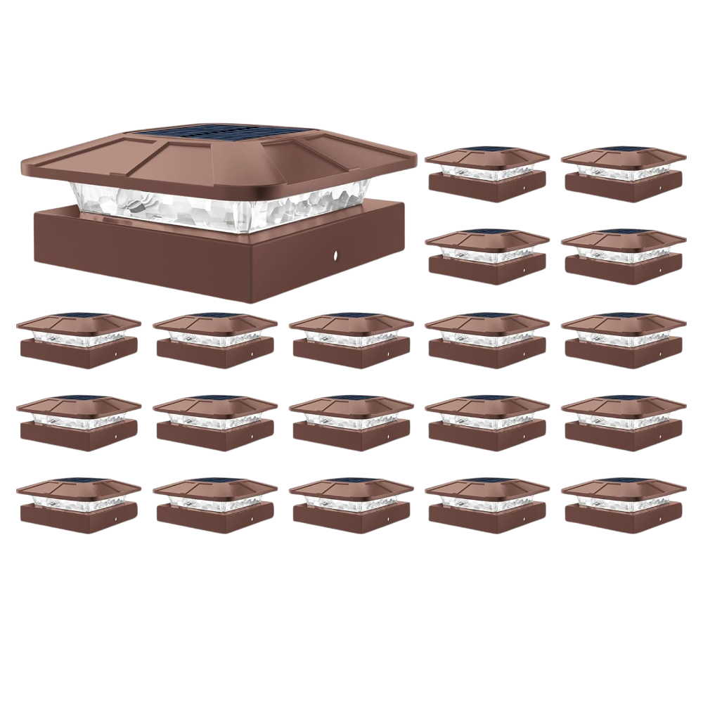 Waterproof LED Solar Post Cap Lights for Outdoor Fence