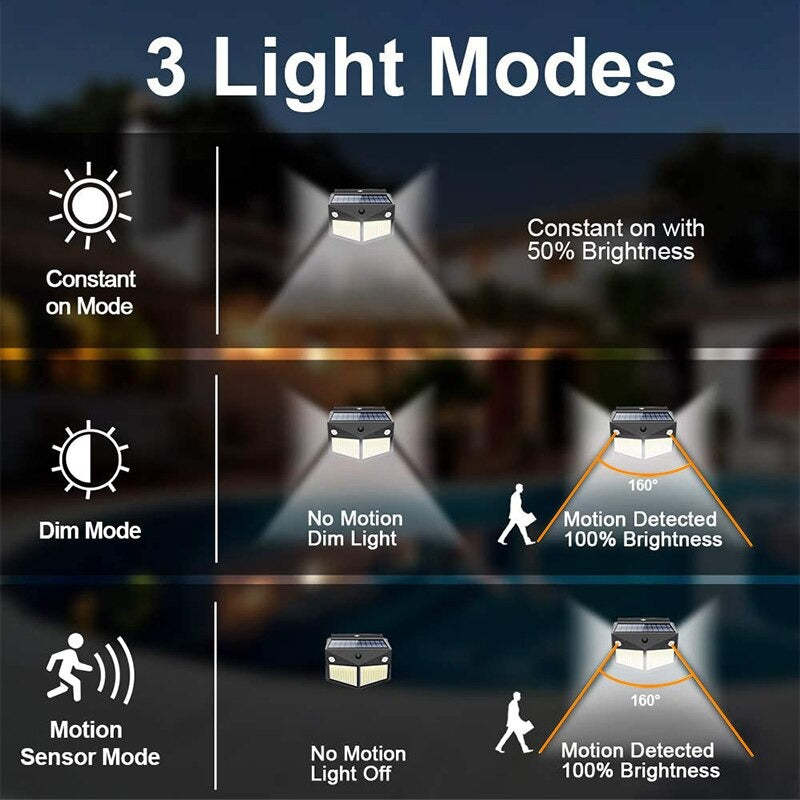 Night Light for Courtyard Garage-LED Solar Fairy Lights