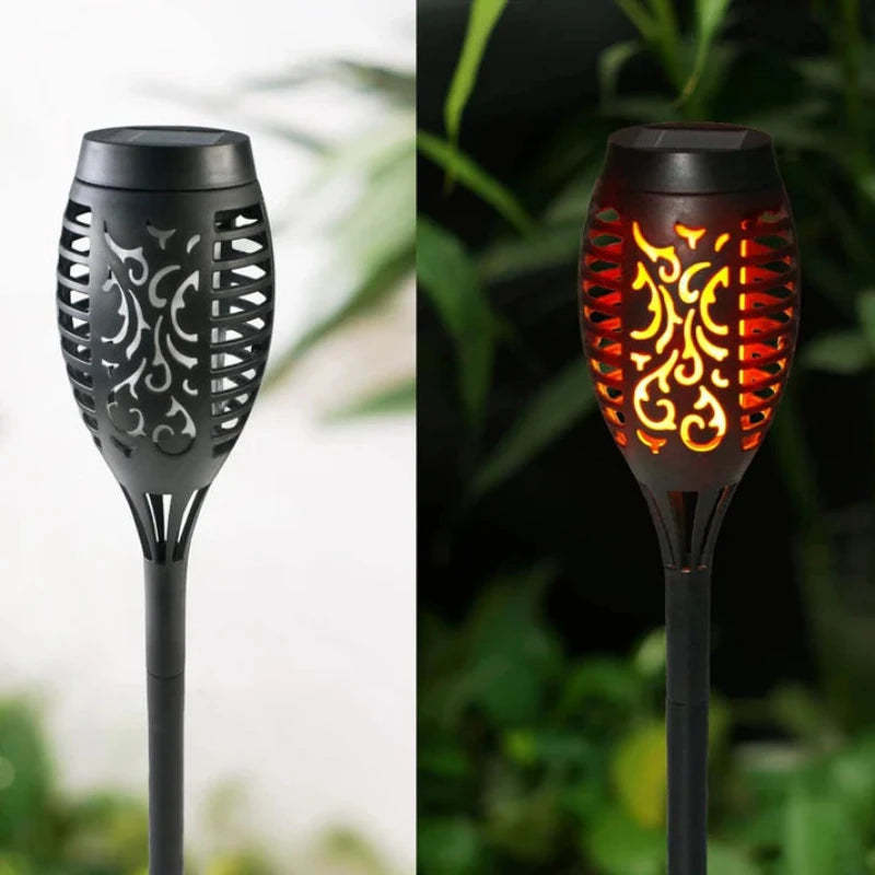 Solar Flame LED Torch Lights-LED Solar Fairy Lights