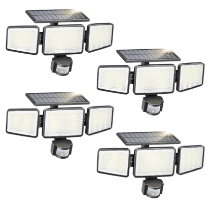 302 LED Solar Powered Waterproof Wall Mounted Flood Light