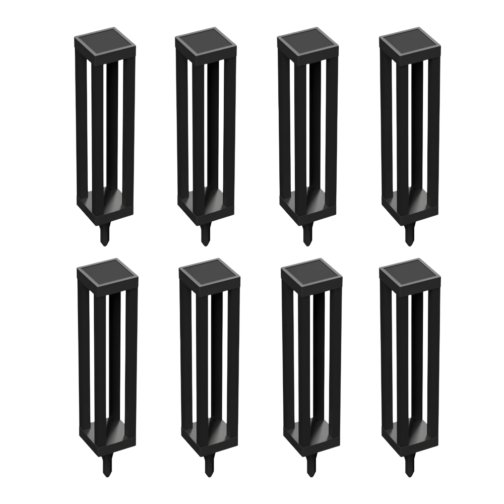 Pack Of 2 Solar Lantern Floor Lamps For Porch Deck