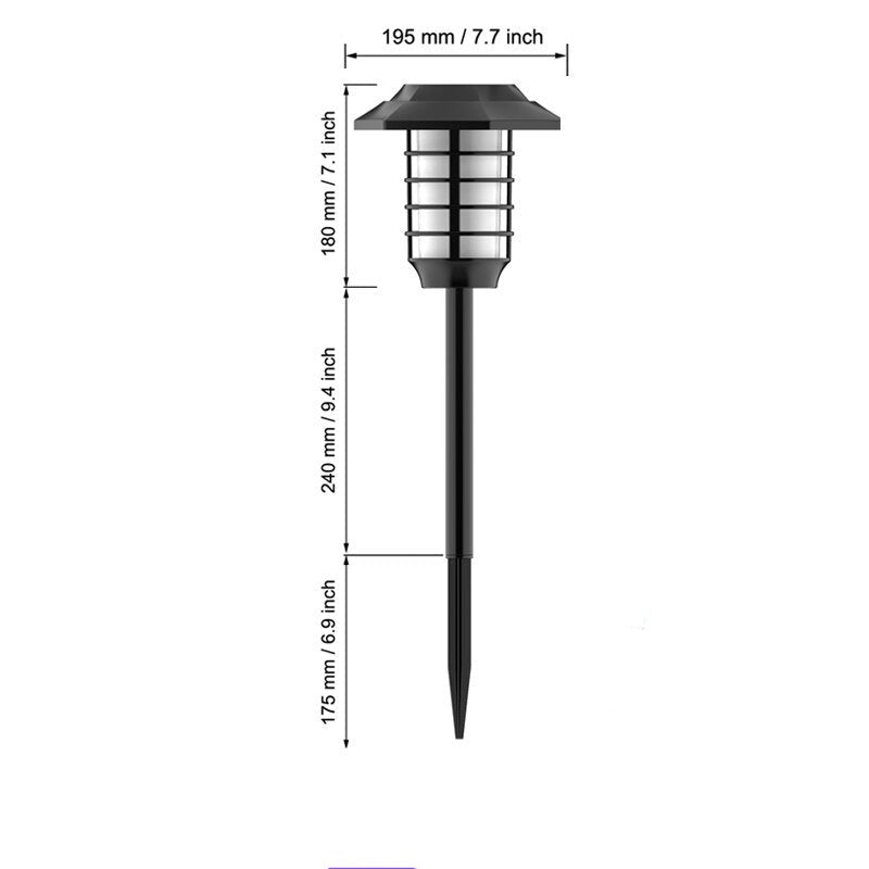2 IN 1 LED Solar Flame Torch Lamp-LED Solar Fairy Lights