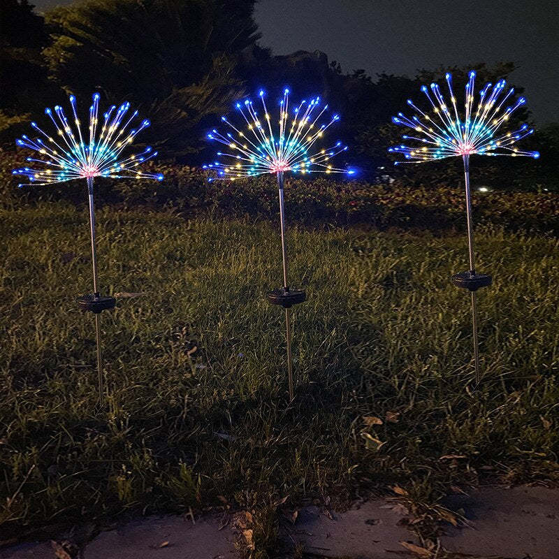 Outdoor Lawn Firework Light-LED Solar Fairy Lights