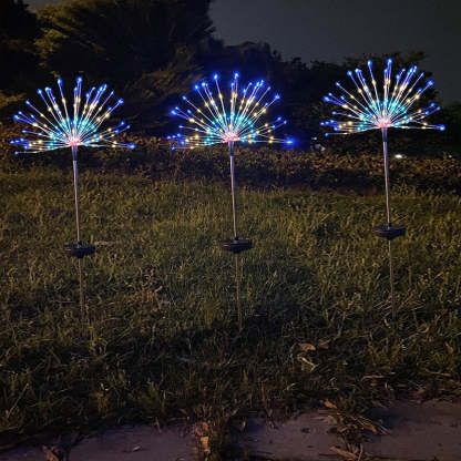 Outdoor Lawn Firework Light-LED Solar Fairy Lights