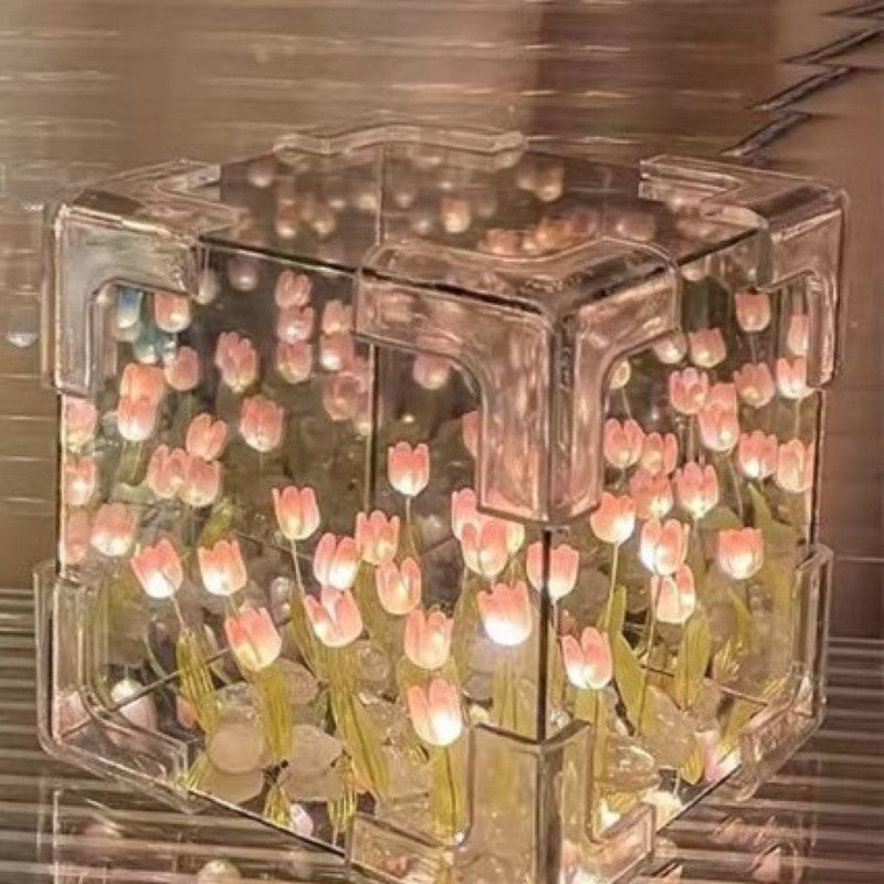 Luminous Tulip Reflection Night Lamp-LED Solar Fairy Lights