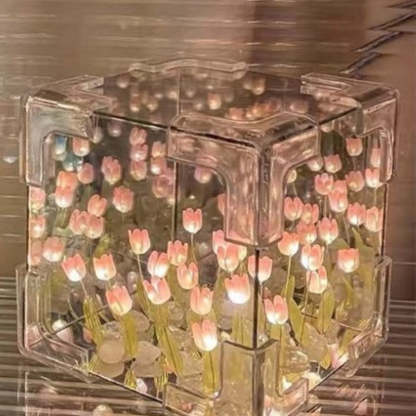 Luminous Tulip Reflection Night Lamp-LED Solar Fairy Lights
