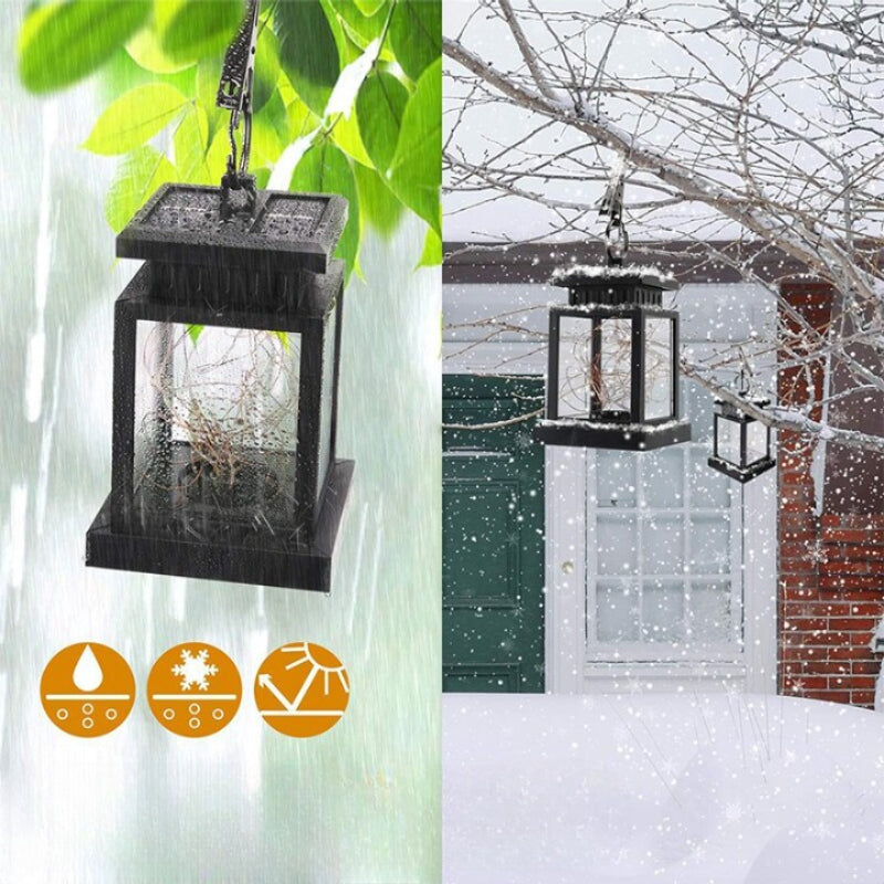 Outdoor Solar Flickering Candle Light-LED Solar Fairy Lights