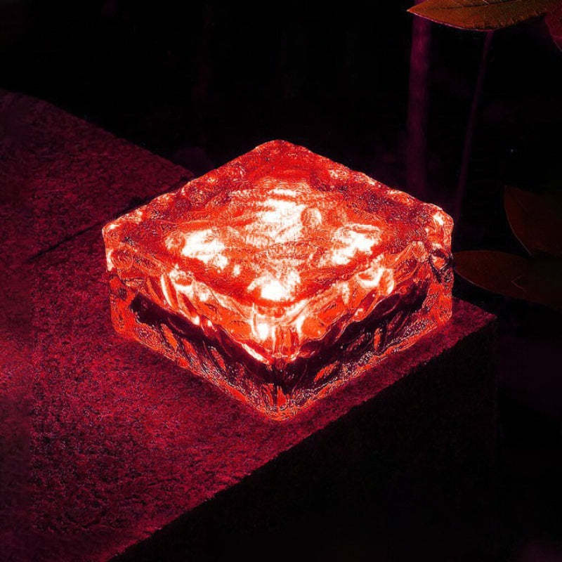 LED Ice Cube Brick Lights For Garden-LED Solar Fairy Lights