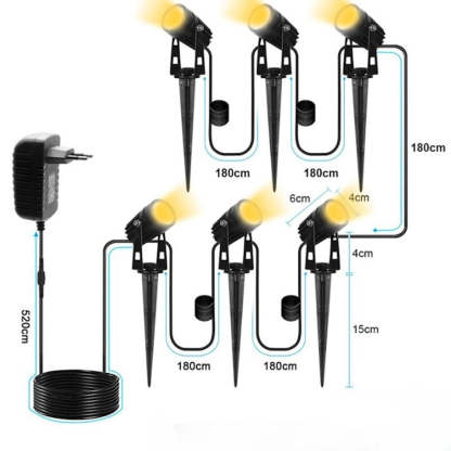 Outdoor 12V Lawn Lamp-LED Solar Fairy Lights