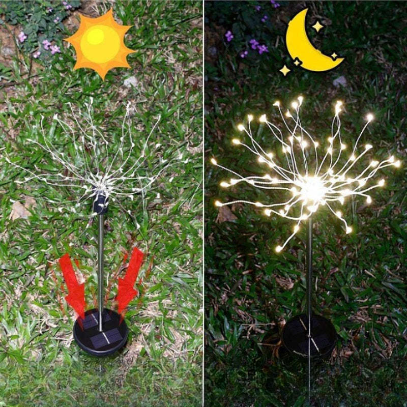 Outdoor Lawn Firework Light-LED Solar Fairy Lights