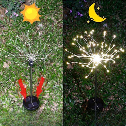 Outdoor Lawn Firework Light-LED Solar Fairy Lights