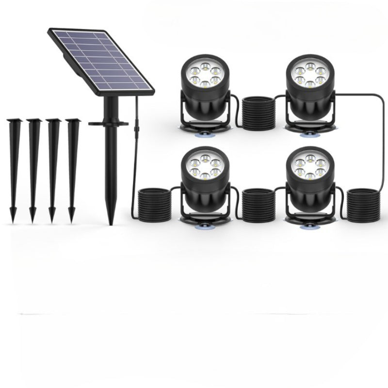 1 TO 4  Solar LED Underwater Pond Lights-LED Solar Fairy Lights