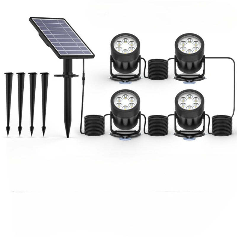 1 TO 4  Solar LED Underwater Pond Lights-LED Solar Fairy Lights