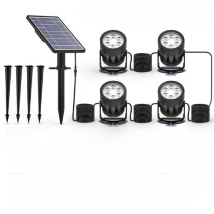 1 TO 4  Solar LED Underwater Pond Lights-LED Solar Fairy Lights