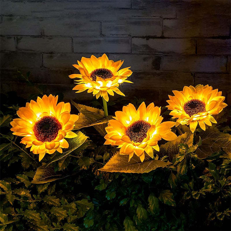 Sunflower Solar LED Outdoor Lights-LED Solar Fairy Lights