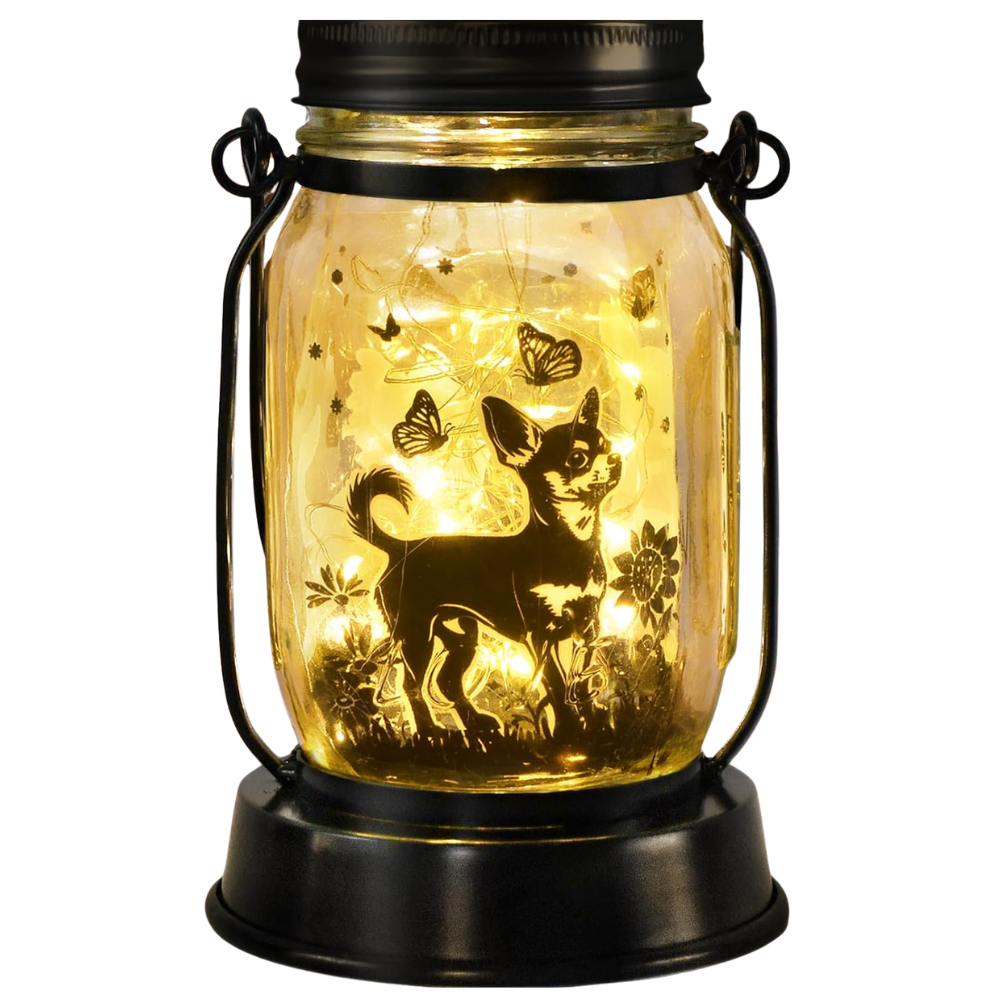 Pug Solar Lantern Garden Light For Dog Lovers And Memorial Decor