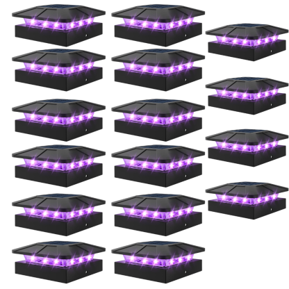 Waterproof LED Solar Post Cap Lights for Outdoor Fence