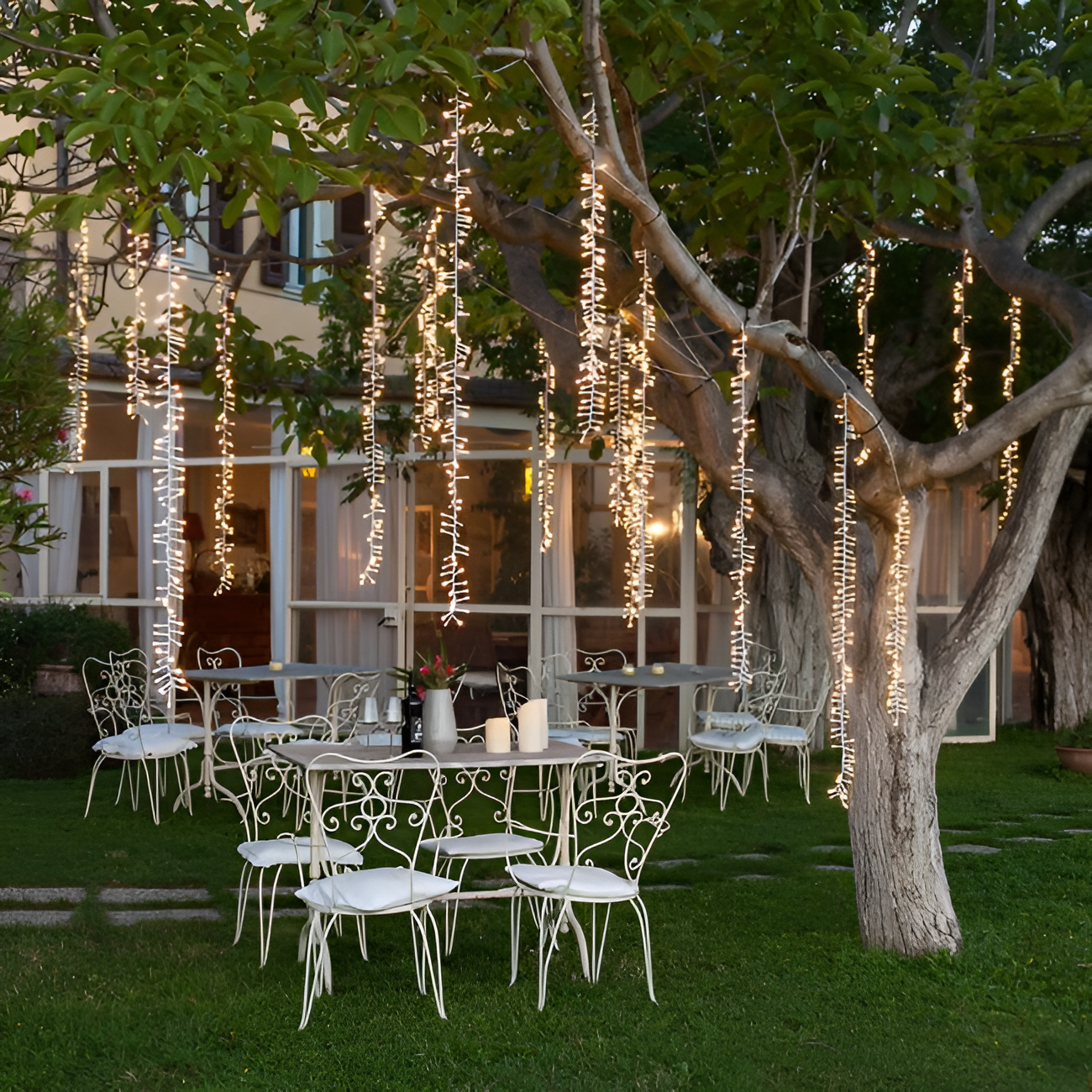 3M Warm White LED Cluster String Lights