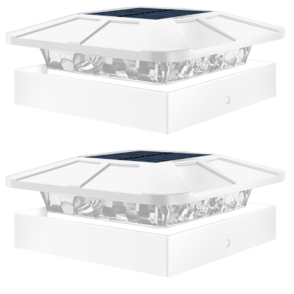 Waterproof LED Solar Post Cap Lights for Outdoor Fence