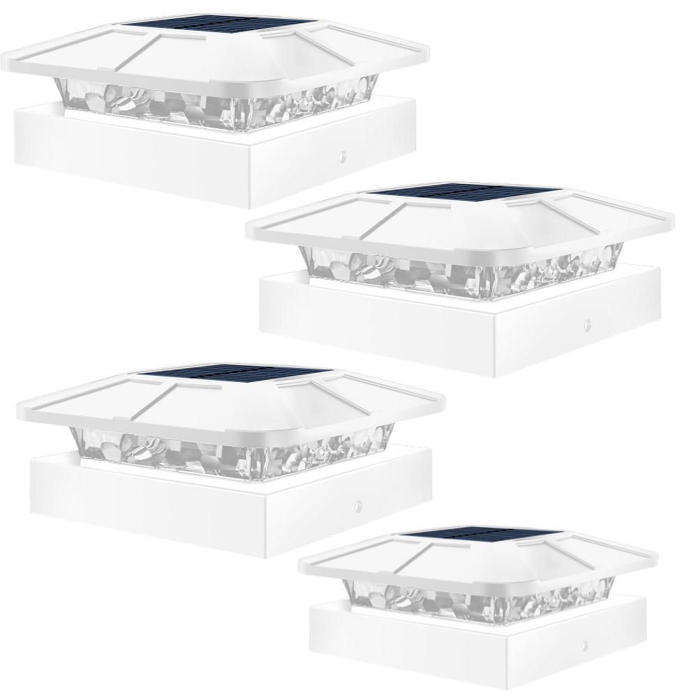 Waterproof LED Solar Post Cap Lights for Outdoor Fence