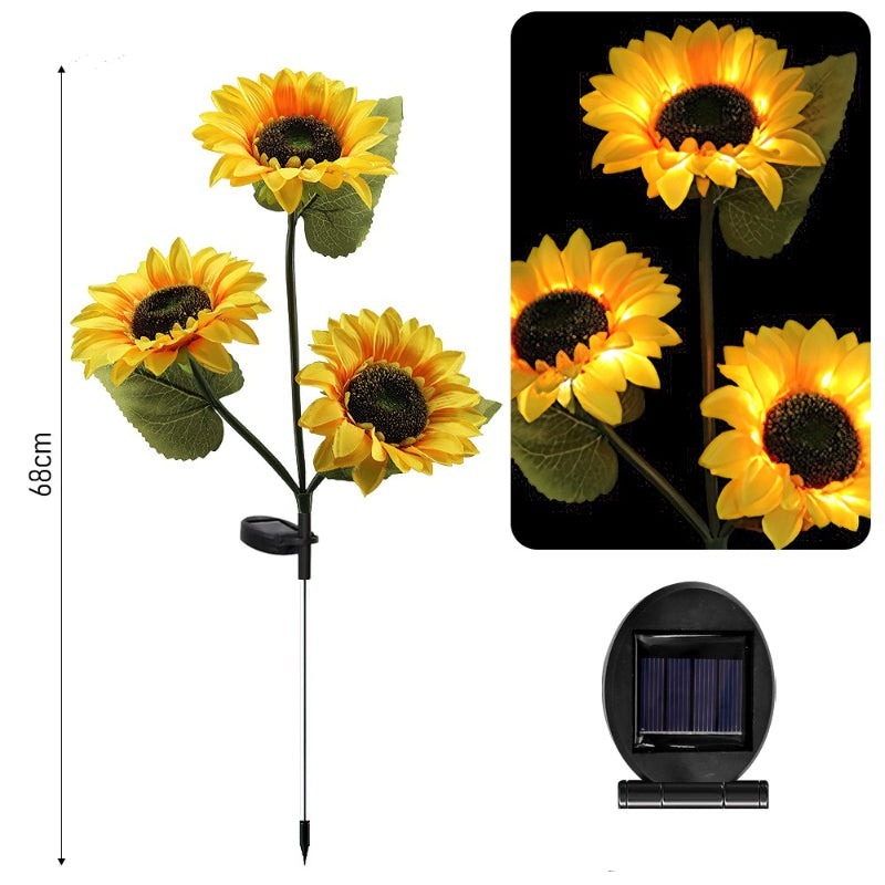 Sunflower Solar LED Outdoor Lights-LED Solar Fairy Lights