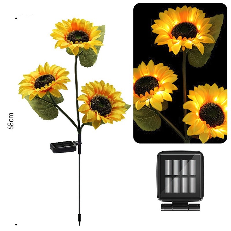Sunflower Solar LED Outdoor Lights-LED Solar Fairy Lights