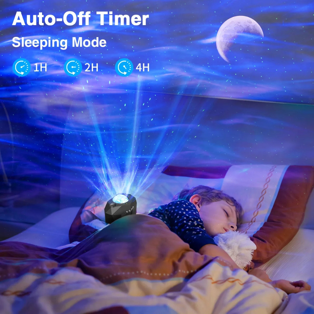 Starry Sky Projector With Moon And Music Sync-LED Solar Fairy Lights