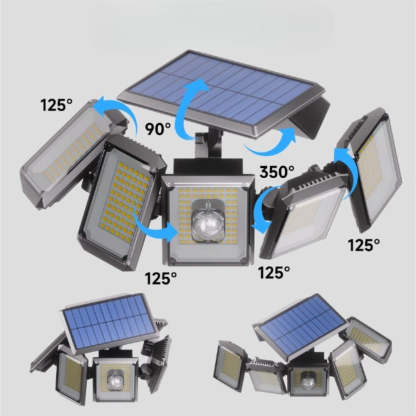 5 Heads Solar LED Motion Sensor Lamp-LED Solar Fairy Lights