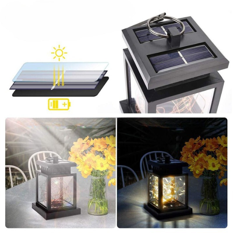 Outdoor Solar Flickering Candle Light-LED Solar Fairy Lights