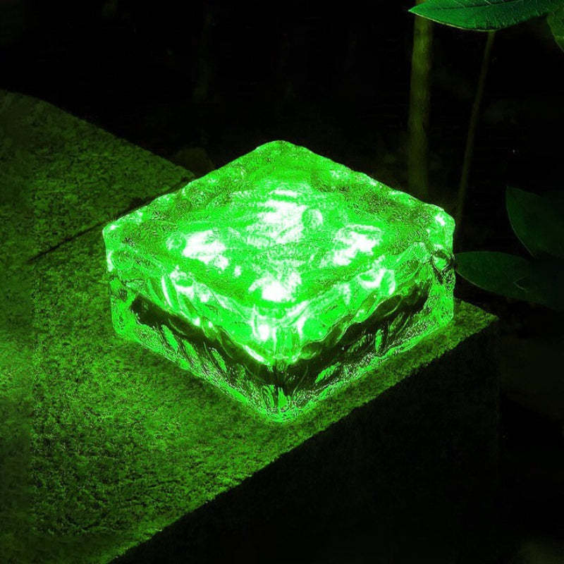LED Ice Cube Brick Lights For Garden-LED Solar Fairy Lights