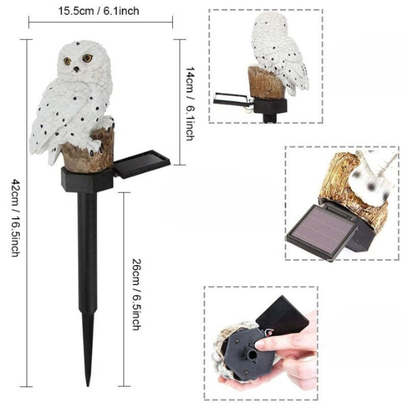 LED Solar Owl Decorative Light-LED Solar Fairy Lights