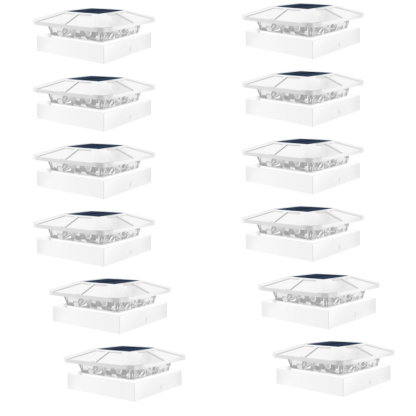 Waterproof LED Solar Post Cap Lights for Outdoor Fence