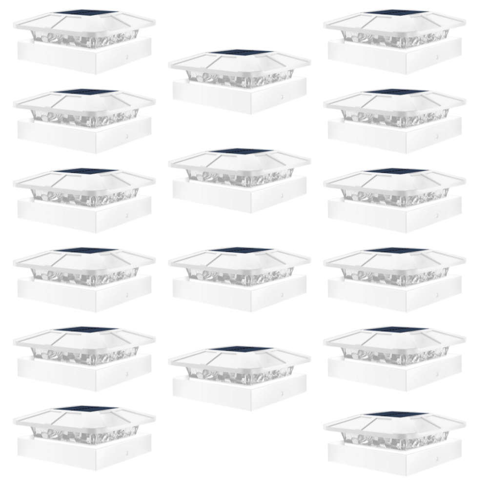 Waterproof LED Solar Post Cap Lights for Outdoor Fence