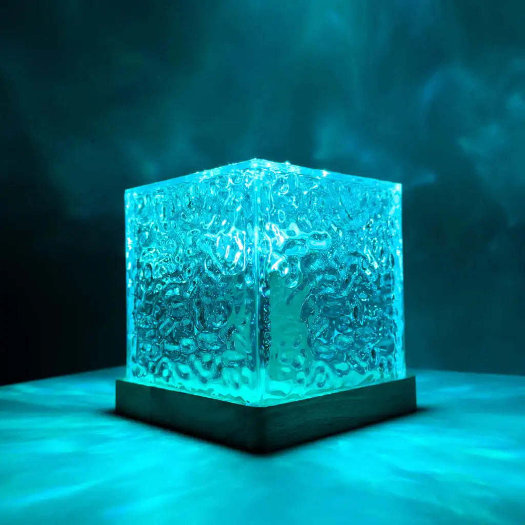 Luminous Cube Lamp with Dynamic LED Light Display-LED Solar Fairy Lights