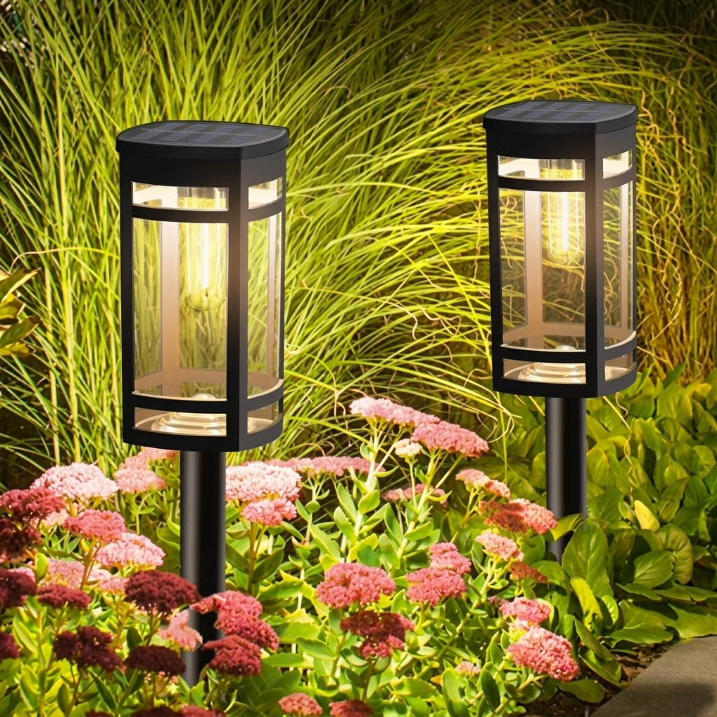 Pack Of 10 Solar Pathway Lights Outdoor Waterproof For Garden