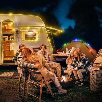 Portable Camping String Light With USB Charging-LED Solar Fairy Lights
