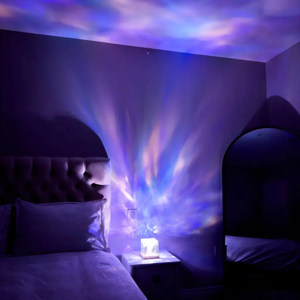 Luminous Cube Lamp with Dynamic LED Light Display-LED Solar Fairy Lights