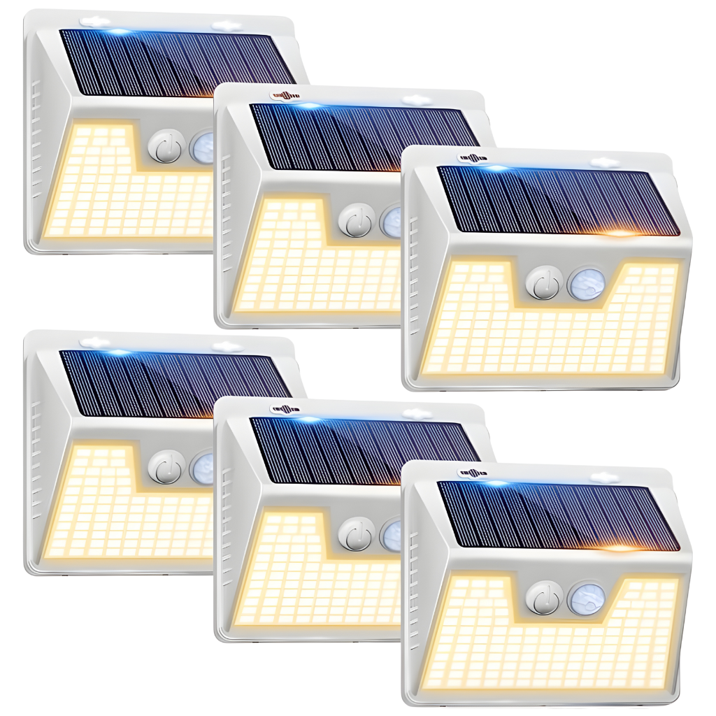 140LED Solar Security Fence Lights For Wall Garden Yard Outside