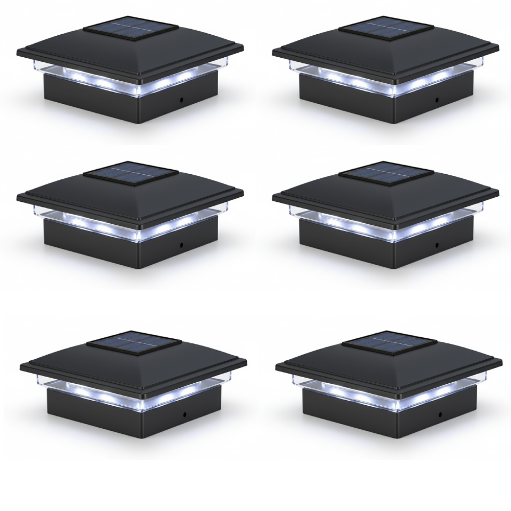 Dual Mode Waterproof Solar Post Cap Lights for Outdoor Fence