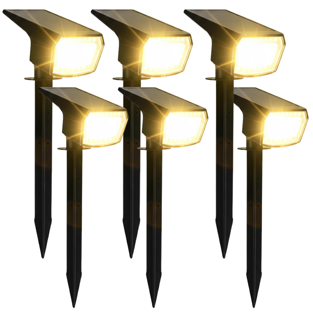 Solar Spot Lights Outdoor Waterproof Landscape Lighting Set