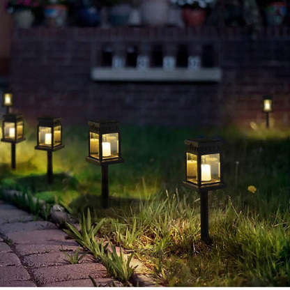 Outdoor Solar Flickering Candle Light-LED Solar Fairy Lights