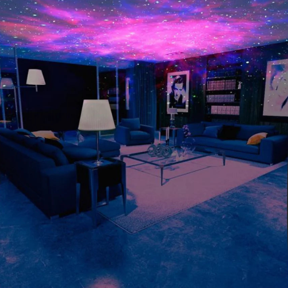 Galaxy Light Projector With Music Sync And Ambient Lighting-LED Solar Fairy Lights