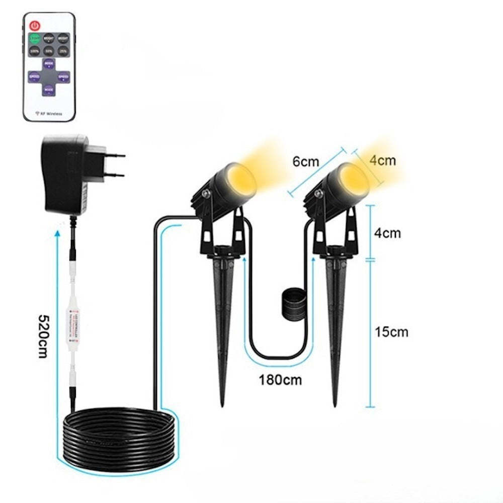 Outdoor 12V Lawn Lamp-LED Solar Fairy Lights