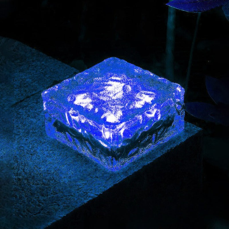 LED Ice Cube Brick Lights For Garden-LED Solar Fairy Lights